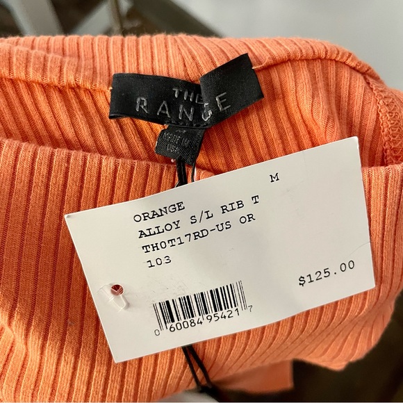 The Range Coral Alloy Sleeveless Rib Top - Picture 5 of 8